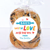 Baked With Love Just For You Stickers