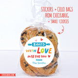 Baked With Love Just For You Stickers