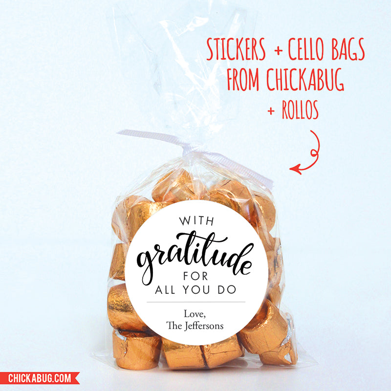"With Gratitude" Everyday Gift Stickers