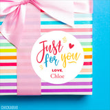 "Just For You" Gift Labels