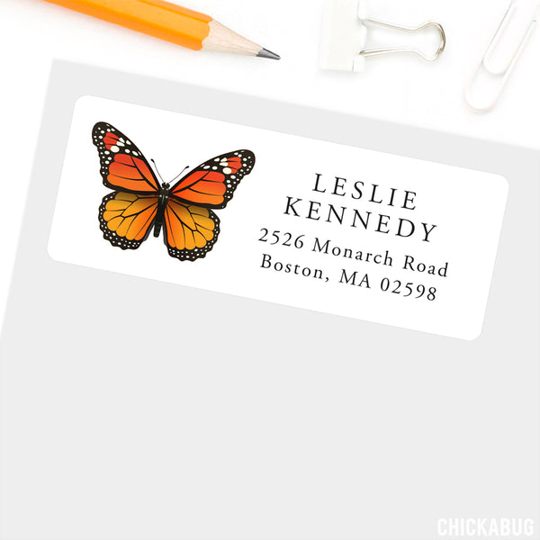 Monarch Butterfly Address Labels