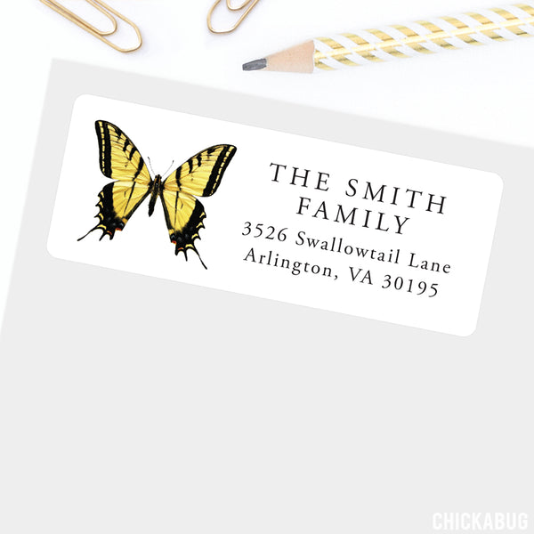Swallowtail Butterfly Address Labels