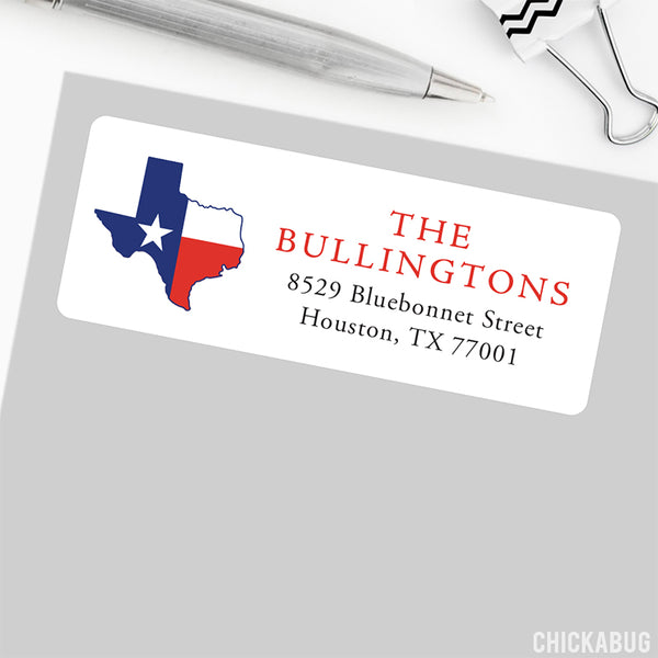 Texas State Address Labels