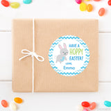 "Have a Hoppy Easter" Stickers - Blue