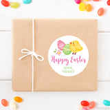 Chick and Eggs Easter Stickers