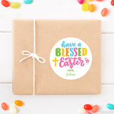 "Have a Blessed Easter" Religious Easter Stickers