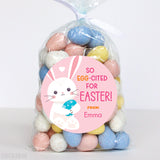 Pink EGG-cited For Easter Stickers