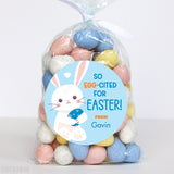 Blue EGG-cited For Easter Stickers
