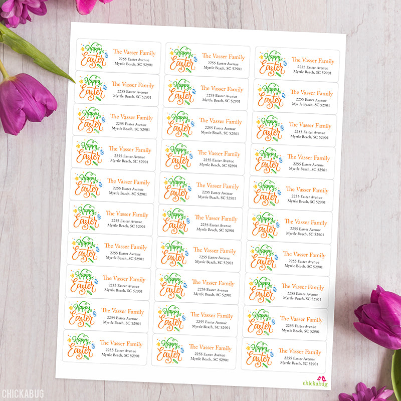 Happy Easter Address Labels