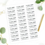 Traditional Class of 2026 Graduation Address Labels