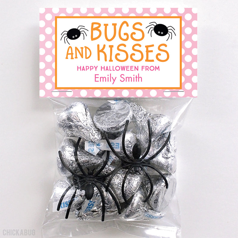 Pink Bugs and Kisses Paper Tags and Bags