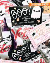 Halloween Ghost "Boo" Paper Tags and Bags - Black