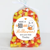 Cute Ghost "FaBOOlous Halloween" Stickers
