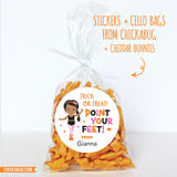 "Point Your Feet" African-American Dancer Halloween Stickers