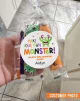 "Make Your Own Monster" Halloween Stickers