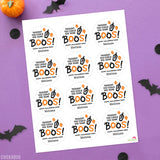 "Thought You Could Use Some BOOs" Halloween Stickers
