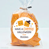 "Have a Cheesy Halloween" Stickers