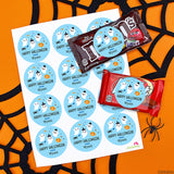 Blue Ghosts Halloween Stickers