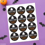 "Ghost Poop" Halloween Stickers