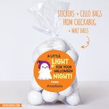 "A Little Light for Your Halloween Night" Stickers