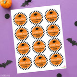 "Spider Poop" Halloween Stickers
