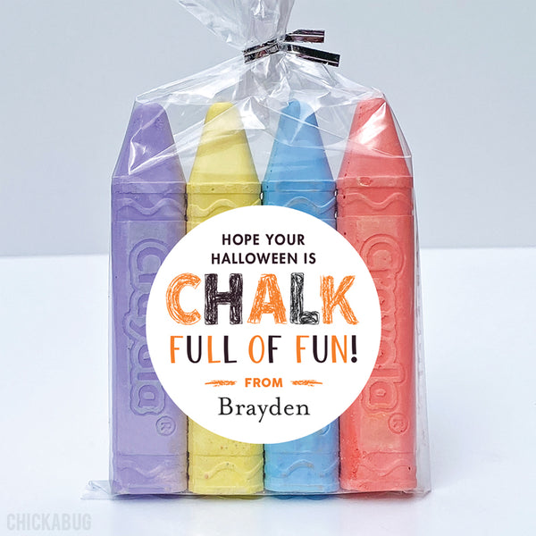 "Chalk Full of Fun" Halloween Stickers