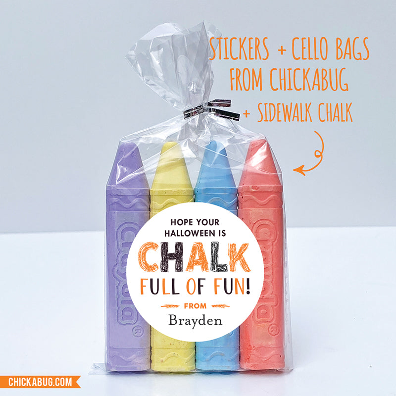 "Chalk Full of Fun" Halloween Stickers