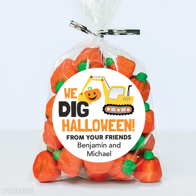 "I Dig Halloween"  Stickers