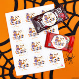 Cat and Dog Happy Halloween Stickers