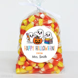 School Ghosts Halloween Stickers