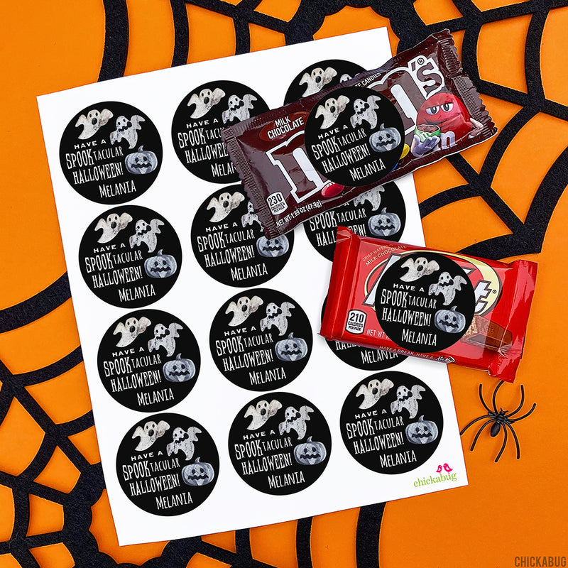 Spooktacular Ghost Halloween Stickers
