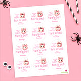 "Trick Or Treat, You're Too Sweet" Halloween Stickers