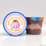 Pink Pumpkin Halloween Stickers