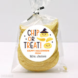 Potato Chips "Chip or Treat" Halloween Stickers