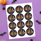 "Rest in Pieces" Halloween Stickers