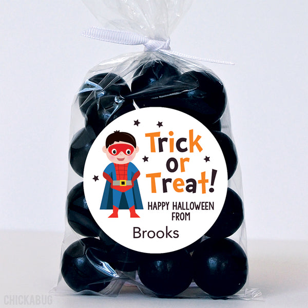 SuperKid Halloween Stickers - Dark Hair