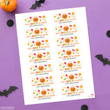 Sweet Halloween Candy Labels