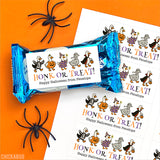 "Honk or Treat" Silly Goose Halloween Labels