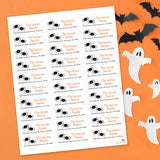 Spiders Halloween Address Labels