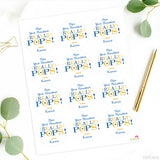 "Hope Your Hanukkah Really Pops" Labels
