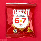 Red "On a Scale of 1 to 5 This Year Was a 6 7" End of School Stickers