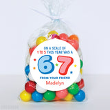 "On a Scale of 1 to 5 This Year Was a 6 7" End of School Stickers