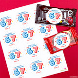 "On a Scale of 1 to 5 This Year Was a 6 7" End of School Stickers