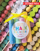 "Chalk Full of Fun" Last Day of School Stickers