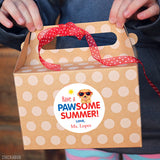 "Pawsome Summer" Puppy Last Day of School Stickers