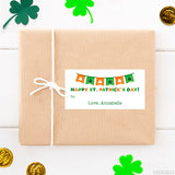 Shamrock Banner St. Patrick's Day Gift Labels