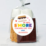 "S'more Teachers Like You" Teacher Appreciation Stickers