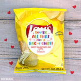 Potato Chips "All That and a Bag of Chips" Valentine's Day Stickers