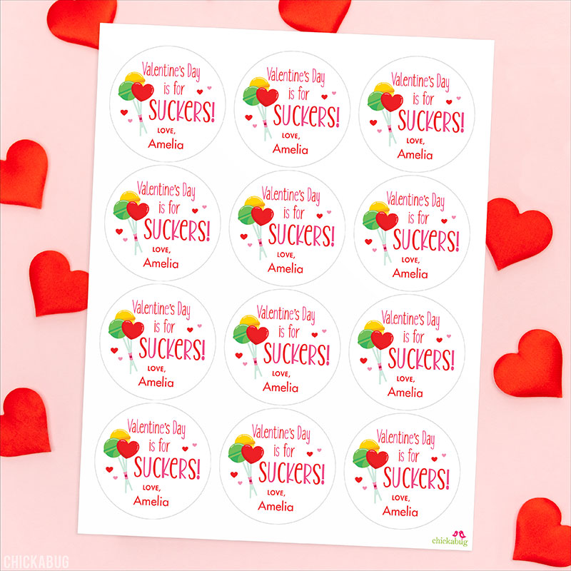 "Valentine's Day is for SUCKERS" Stickers