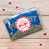 "You Make My Heart Pop"  Valentine's Day Stickers